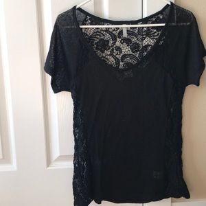Lacey black tee